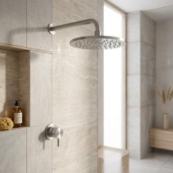 Aquanello Eterna RVS Infälld Duschset Blandningskran med 30cm Regndusch ET-S-SET7-3-02